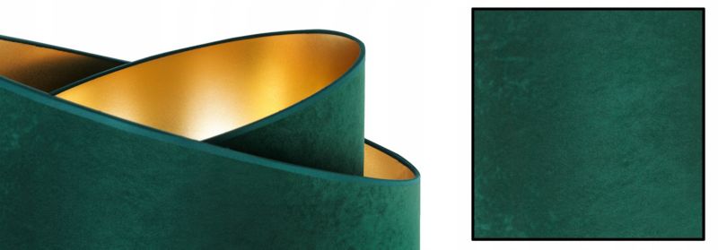 Lampa sufitowa wisząca Light Home LH Mediolan Welur 1x E27 60W zielony/złoty 1szt.