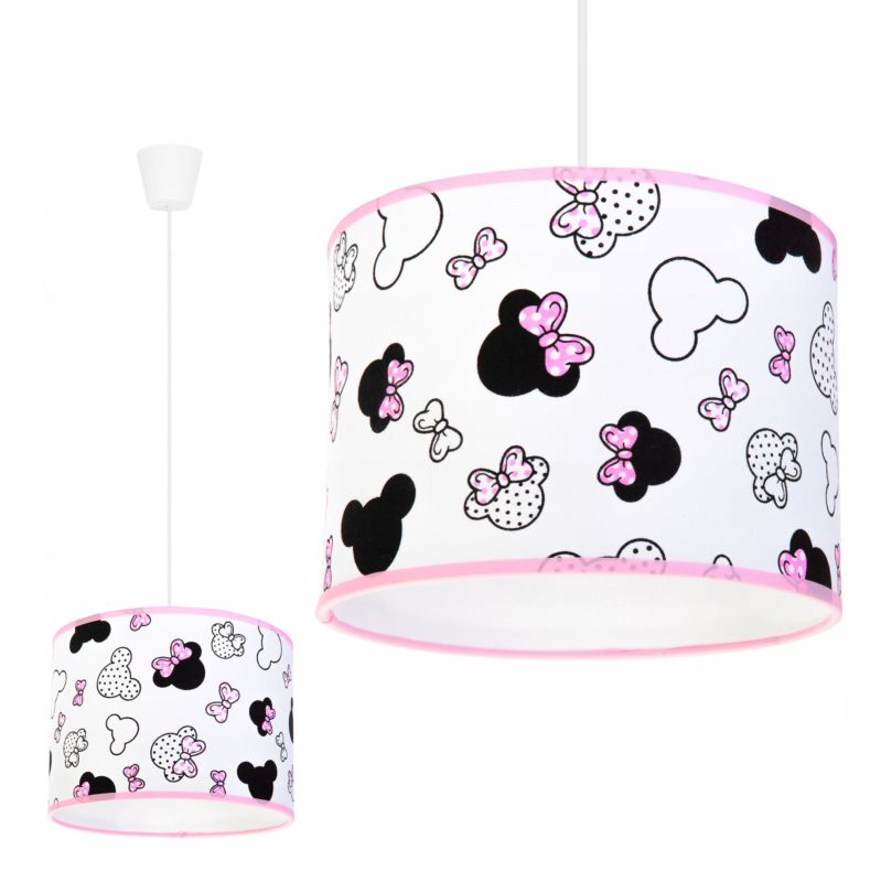 Lampa sufitowa wisząca Light Home LH Minnie dziecięca 1x E27 60W 20cm różowa 1szt.
