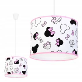 Lampa sufitowa wisząca Light Home LH Minnie dziecięca 1x E27 60W 20cm różowa 1szt.