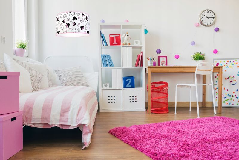 Lampa sufitowa wisząca Light Home LH Minnie dziecięca 1x E27 60W 35cm różowa 1szt.