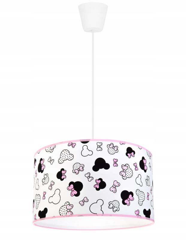 Lampa sufitowa wisząca Light Home LH Minnie dziecięca 1x E27 60W 35cm różowa 1szt.