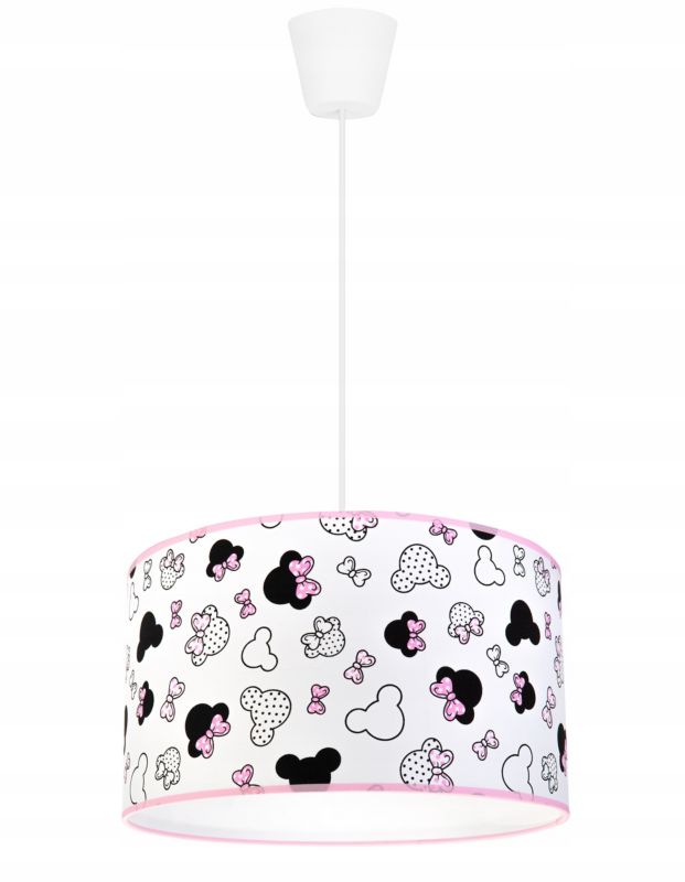 Lampa sufitowa wisząca Light Home LH Minnie dziecięca 1x E27 60W 35cm różowa 1szt.