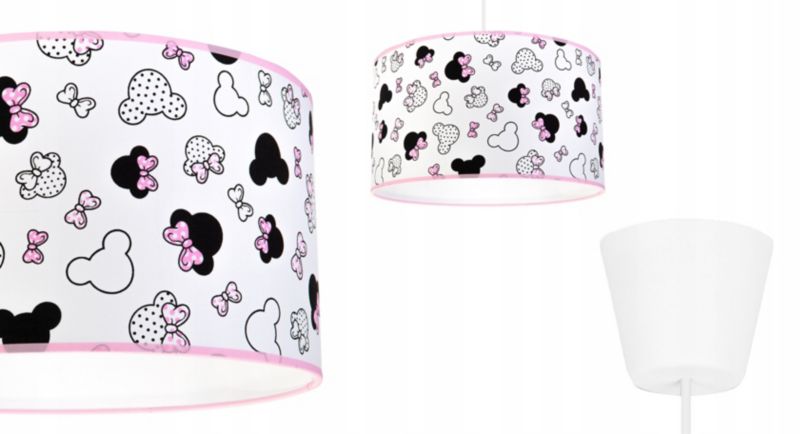 Lampa sufitowa wisząca Light Home LH Minnie dziecięca 1x E27 60W 35cm różowa 1szt.