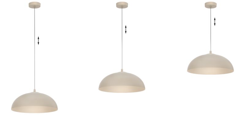 Lampa sufitowa wisząca Light Home LH Misa x E27 kaszmirowy 1szt.