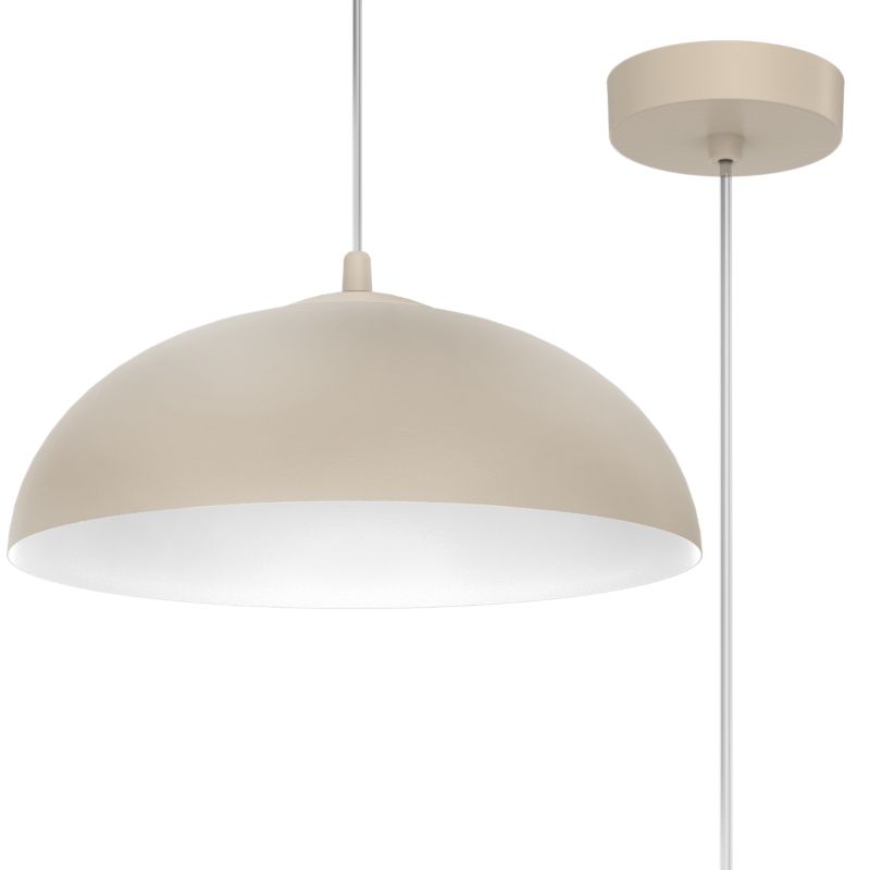 Lampa sufitowa wisząca Light Home LH Misa x E27 kaszmirowy/biały 1szt.