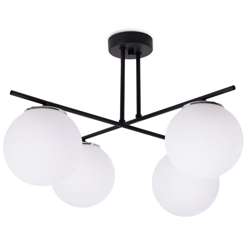 Lampa sufitowa wisząca Light Home LH Modena 4x E14 60W biały/srebrny 1szt.