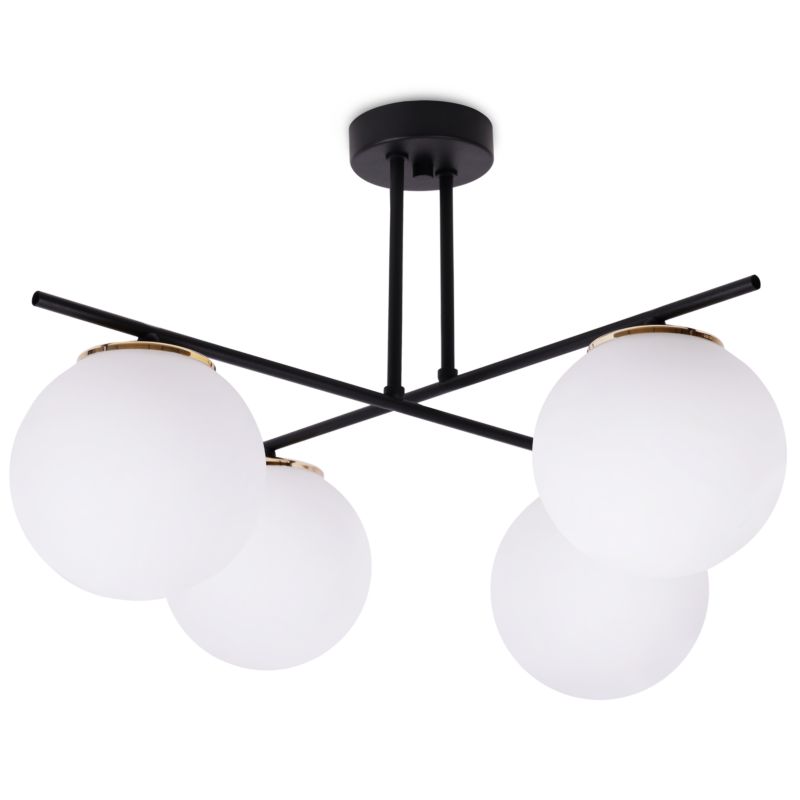 Lampa sufitowa wisząca Light Home LH Modena 4x E14 60W biały/złoty 1szt.