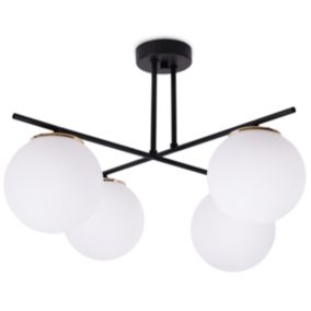 Lampa sufitowa wisząca Light Home LH Modena 4x E14 60W biały/złoty 1szt.