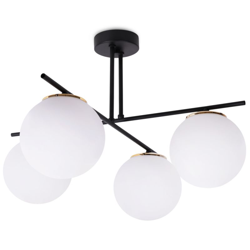 Lampa sufitowa wisząca Light Home LH Modena 4x E14 60W biały/złoty 1szt.