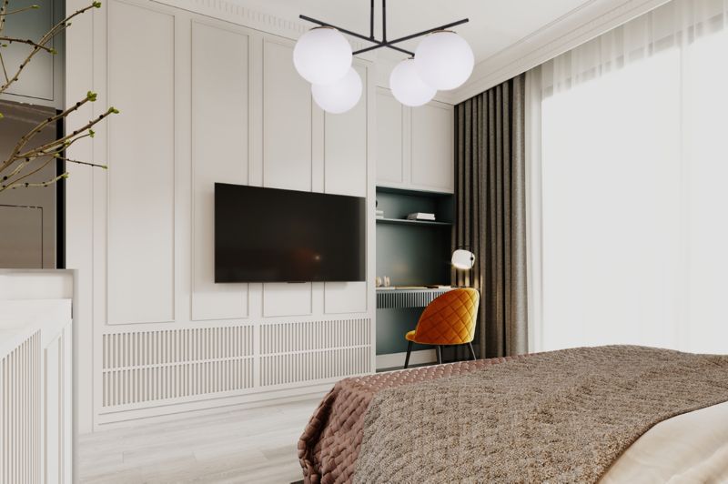 Lampa sufitowa wisząca Light Home LH Modena 4x E14 60W biały/złoty 1szt.