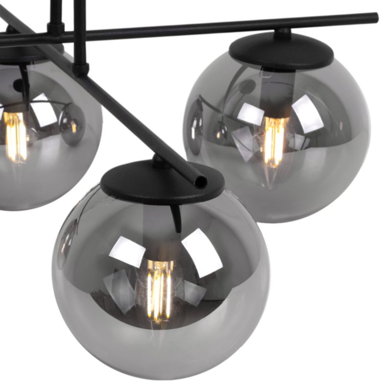 Lampa sufitowa wisząca Light Home LH Modena 4x E14 60W czarny 1szt.
