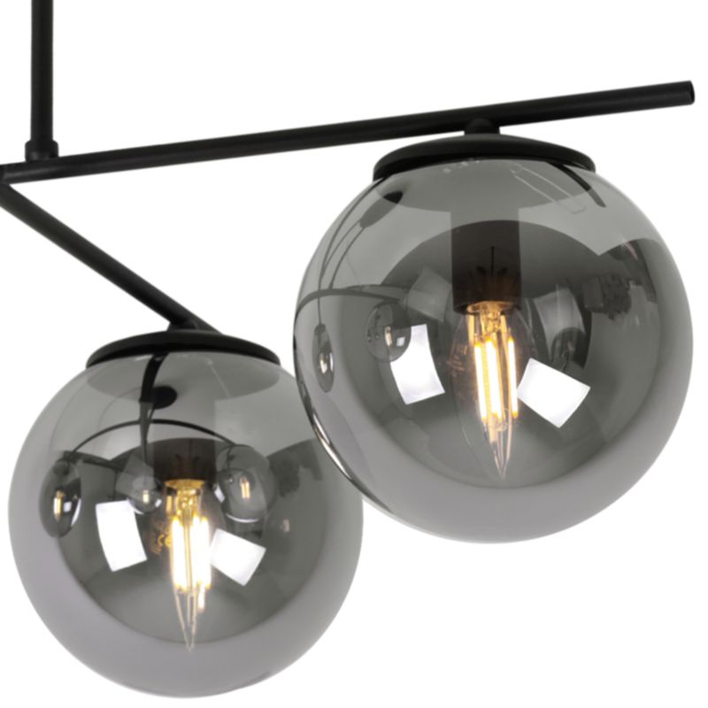 Lampa sufitowa wisząca Light Home LH Modena 4x E14 60W czarny 1szt.