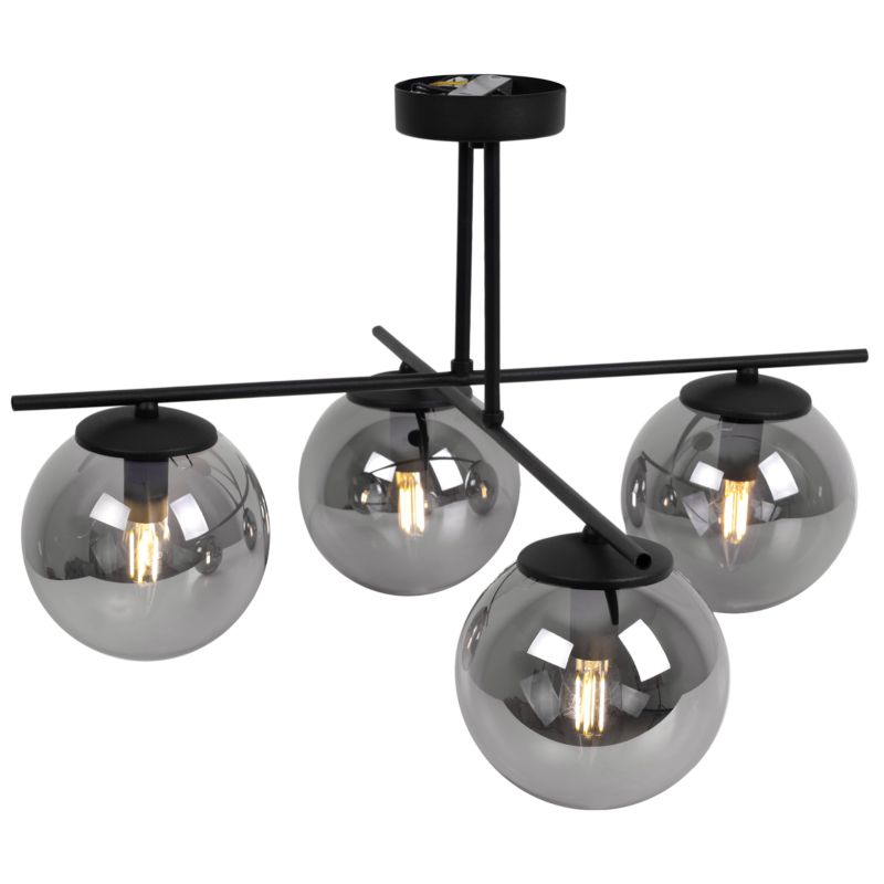 Lampa sufitowa wisząca Light Home LH Modena 4x E14 60W czarny 1szt.