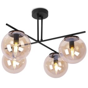 Lampa sufitowa wisząca Light Home LH Modena 4x E14 60W miodowy 1szt.