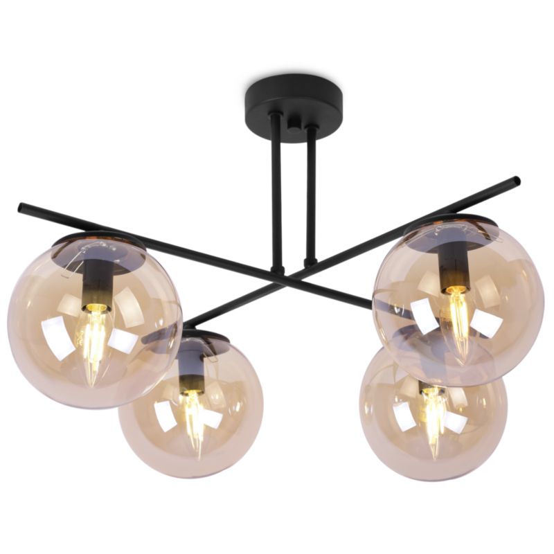 Lampa sufitowa wisząca Light Home LH Modena 4x E14 60W miodowy 1szt.