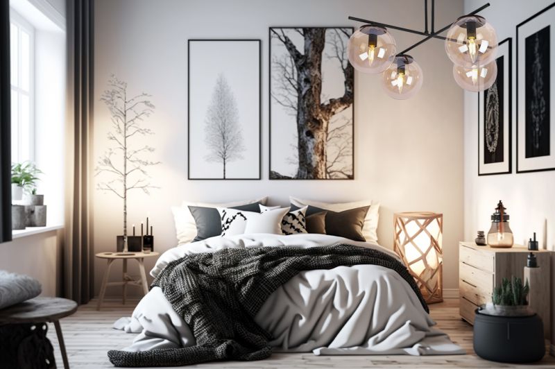 Lampa sufitowa wisząca Light Home LH Modena 4x E14 60W miodowy 1szt.