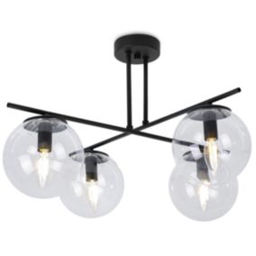 Lampa sufitowa wisząca Light Home LH Modena 4x E14 60W transparentny 1szt.