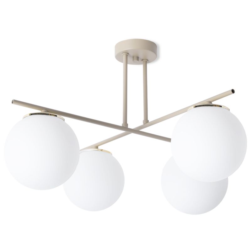 Lampa sufitowa wisząca Light Home LH Modena 4x E14 kaszmirowy/złoty 1szt.