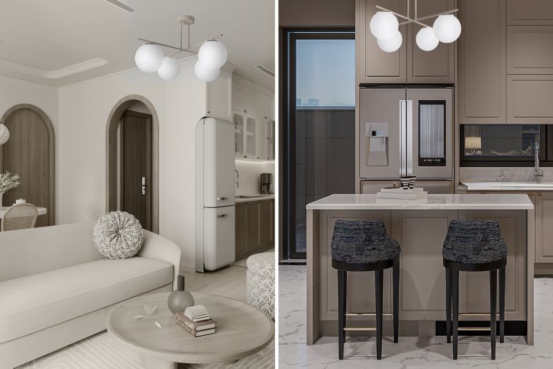 Lampa sufitowa wisząca Light Home LH Modena 4x E14 kaszmirowy/złoty 1szt.