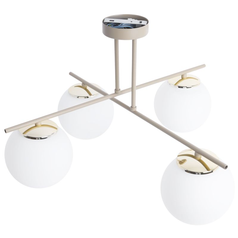 Lampa sufitowa wisząca Light Home LH Modena 4x E14 kaszmirowy/złoty 1szt.