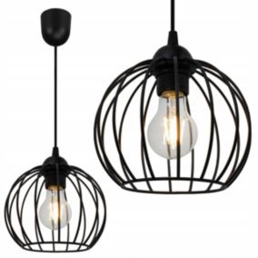 Lampa sufitowa wisząca Light Home LH Nuvola 1x E27 60W kula czarny 1szt.