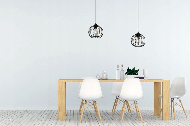 Lampa sufitowa wisząca Light Home LH Nuvola 1x E27 60W kula czarny 1szt.