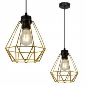 Lampa sufitowa wisząca Light Home LH Nuvola 1x E27 60W metalowy złoty 1szt.
