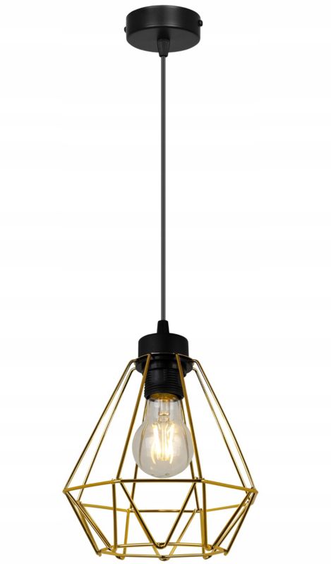 Lampa sufitowa wisząca Light Home LH Nuvola 1x E27 60W metalowy złoty 1szt.