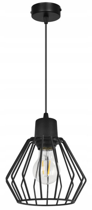 Lampa sufitowa wisząca Light Home LH Nuvola 1x E27 60W podstawa metalowa czarny 1szt.