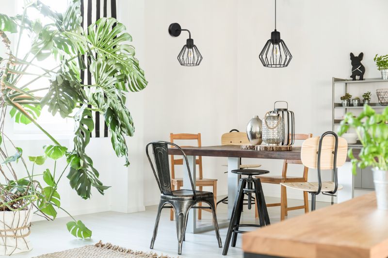 Lampa sufitowa wisząca Light Home LH Nuvola 1x E27 60W podstawa metalowa czarny 1szt.