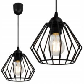 Lampa sufitowa wisząca Light Home LH Nuvola 1x E27 60W retro czarny 1szt.