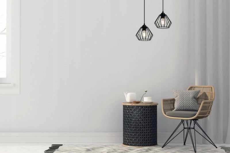 Lampa sufitowa wisząca Light Home LH Nuvola 1x E27 60W retro czarny 1szt.