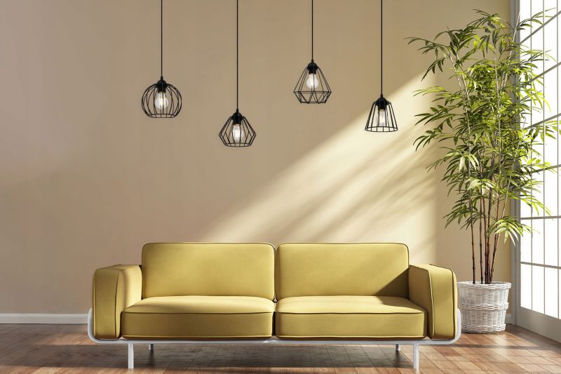 Lampa sufitowa wisząca Light Home LH Nuvola 1x E27 60W retro czarny 1szt.