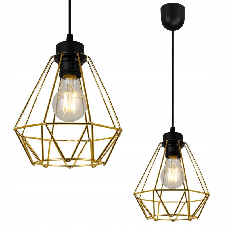 Lampa sufitowa wisząca Light Home LH Nuvola 1x E27 60W złoty 1szt.