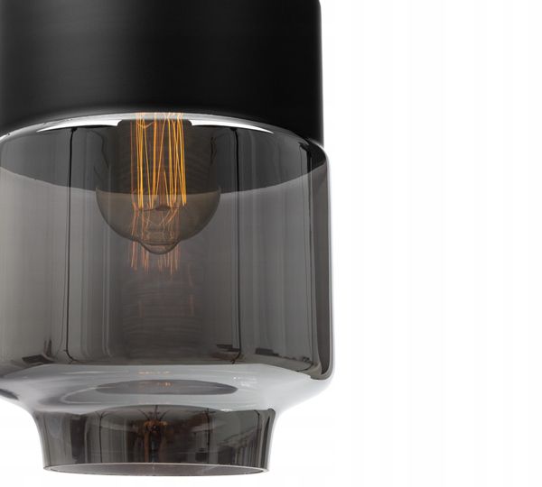 Lampa sufitowa wisząca Light Home LH Oslo 3x E27 60W czarny/szary 1szt.