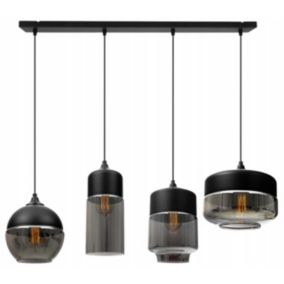Lampa sufitowa wisząca Light Home LH Oslo 4x E27 60W czarny 1szt.