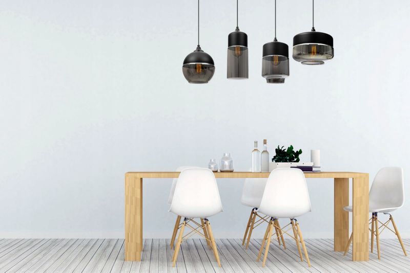 Lampa sufitowa wisząca Light Home LH Oslo 4x E27 60W czarny 1szt.