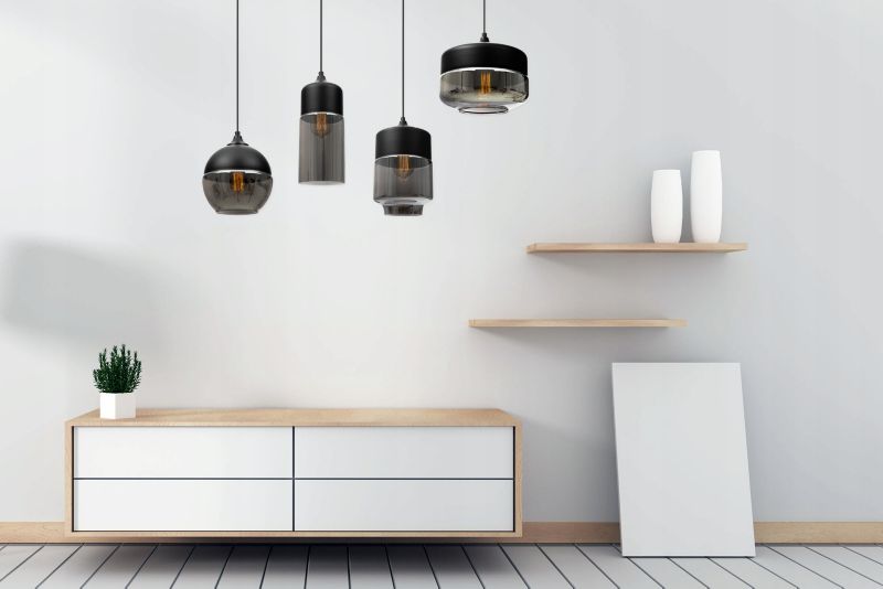 Lampa sufitowa wisząca Light Home LH Oslo 4x E27 60W czarny 1szt.