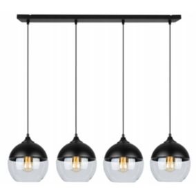 Lampa sufitowa wisząca Light Home LH Oslo prosta 4x E27 60W okrągłe złoty 1szt.