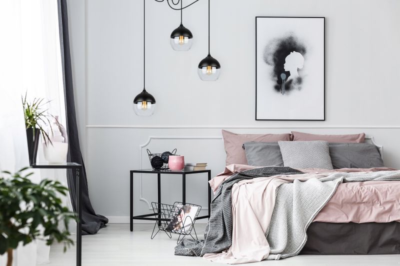 Lampa sufitowa wisząca Light Home LH Oslo Spider 3x E27 60W kule czarny/transparentny 1szt.