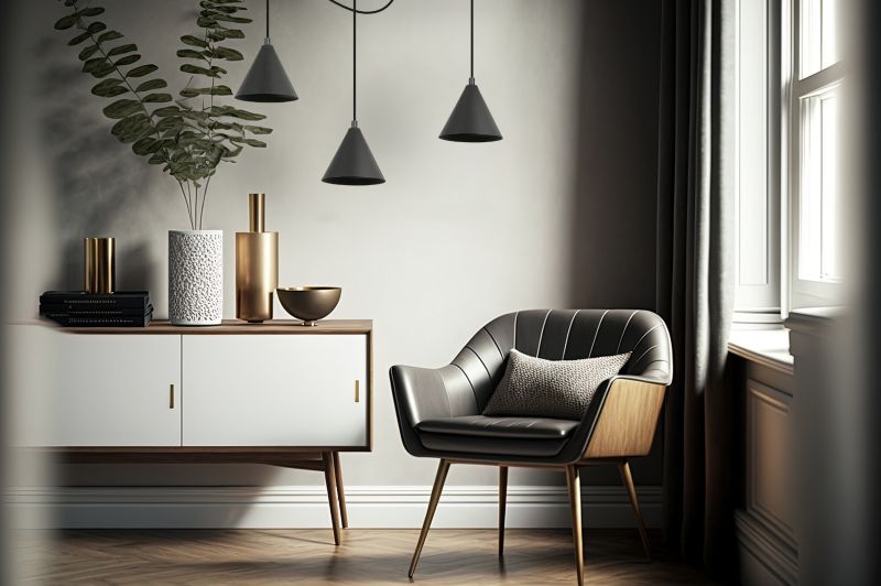 Lampa sufitowa wisząca Light Home LH Pająk Soho 3x E27 60W klosz 14cm czarny 1szt.