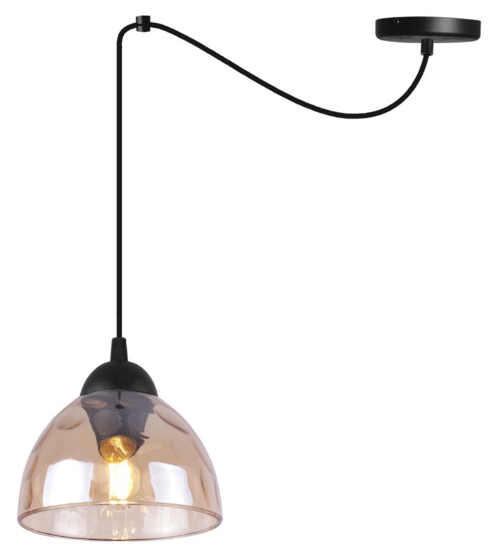 Lampa sufitowa wisząca Light Home LH Pająk Venice 1x E27 60W klosz miodowy 1szt.