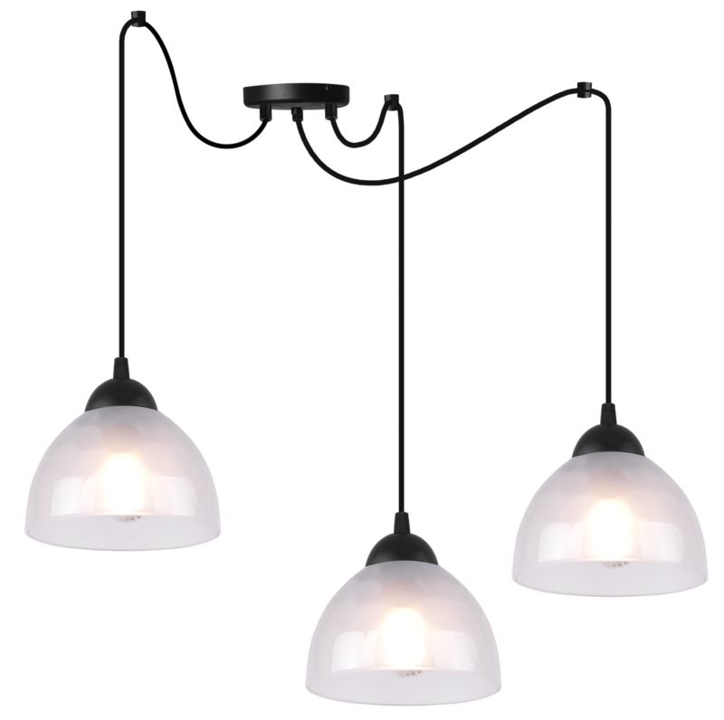 Lampa sufitowa wisząca Light Home LH Pająk Venice 4x E27 60W klosz mleczny 1szt.
