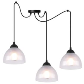 Lampa sufitowa wisząca Light Home LH Pająk Venice 4x E27 60W klosz mleczny 1szt.