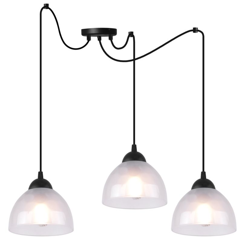 Lampa sufitowa wisząca Light Home LH Pająk Venice 4x E27 60W klosz mleczny 1szt.