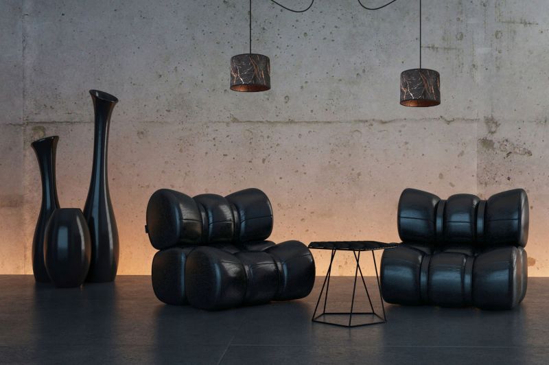 Lampa sufitowa wisząca Light Home LH Pająk Werona 1x E27 60W czarny/miedź 1szt.