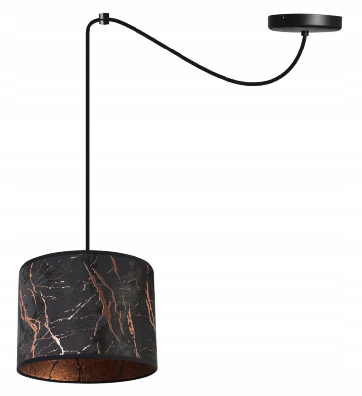 Lampa sufitowa wisząca Light Home LH Pająk Werona 1x E27 60W czarny/miedź 1szt.