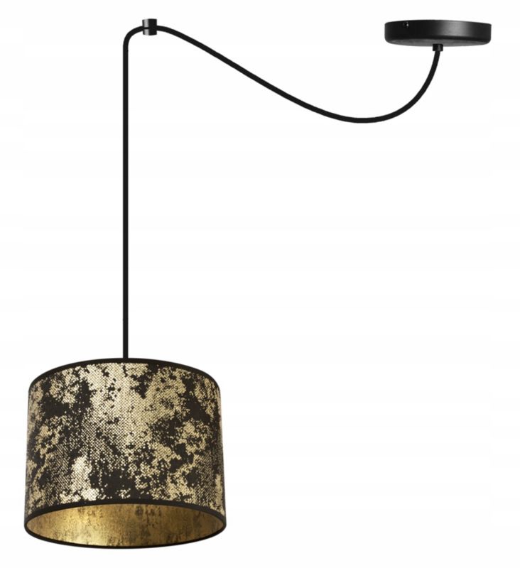Lampa sufitowa wisząca Light Home LH Pająk Werona 1x E27 60W złoty/czarny 1szt.
