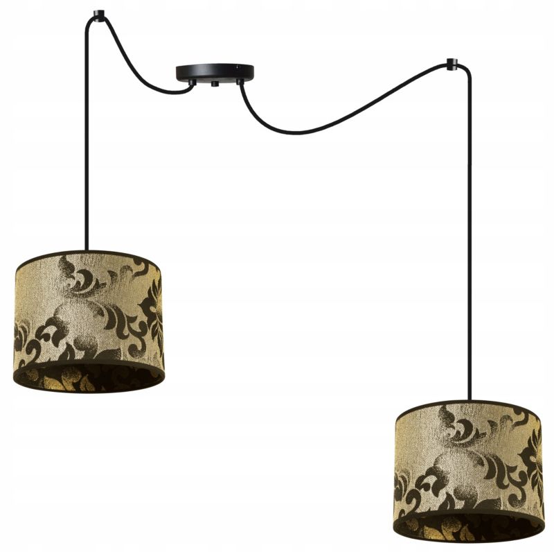 Lampa sufitowa wisząca Light Home LH Pająk Werona 2x E27 60W ciemne złoto 1szt.