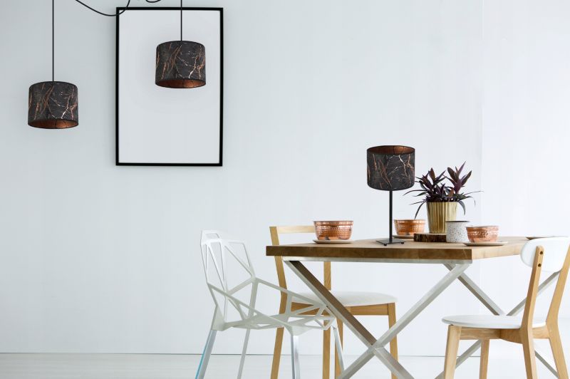 Lampa sufitowa wisząca Light Home LH Pająk Werona 2x E27 60W czarny/miedź 1szt.